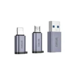 WiWU Concise 3 in 1 Adapter Pack Grey