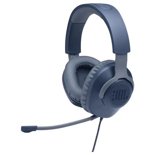 JBL Quantum 100 Over Ear Gaming Headphones Blue