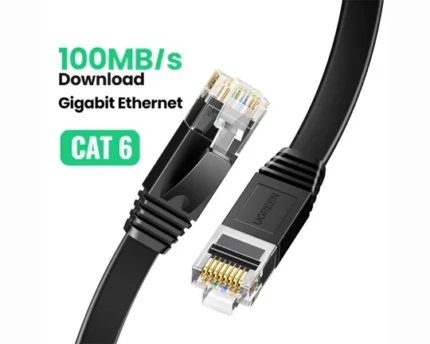 UGREEN Cat6 UTP Flat Lan Cable 3M Black