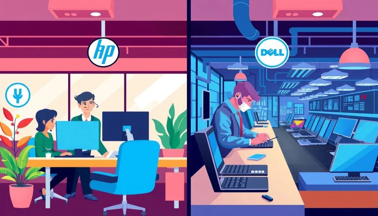 hp vs dell customer service