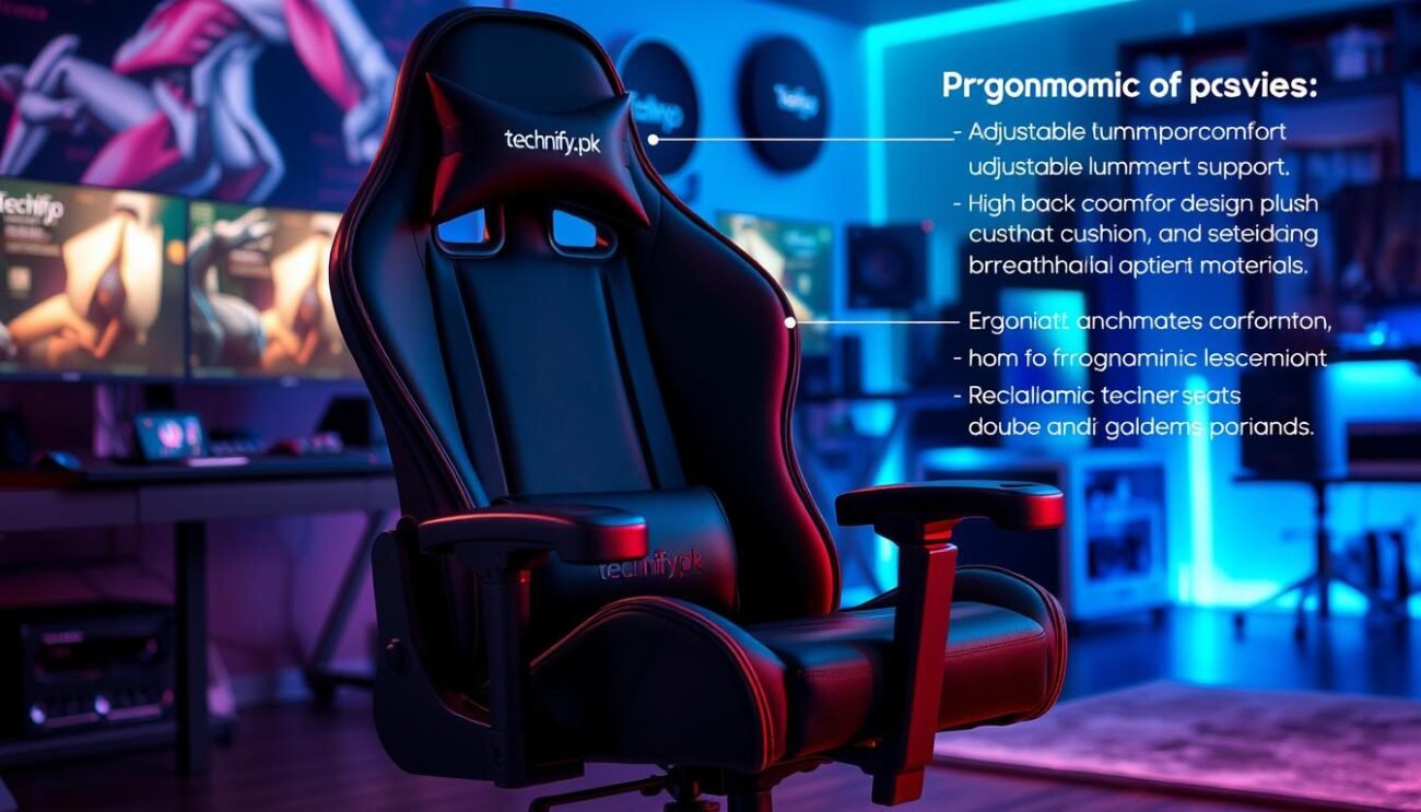 ergonomic gaming chair for comfortable gaming setup