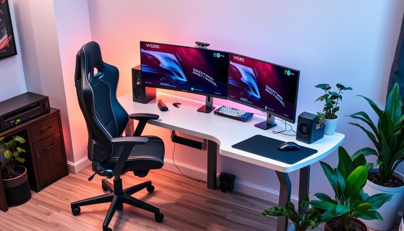 ergonomic gaming setup