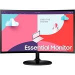 Samsung 24" Essential Curved Monitor S3 S36C | LS24C360EAMXUE | 1800R Curved