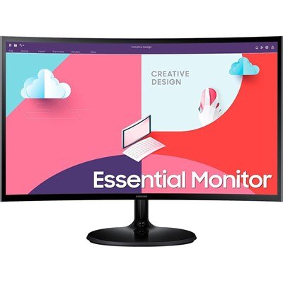 Samsung 24" Essential Curved Monitor S3 S36C | LS24C360EAMXUE | 1800R Curved